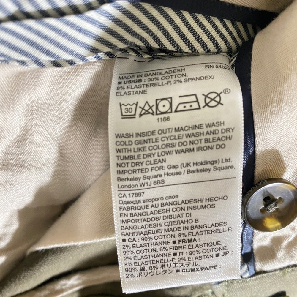 Banana Republic‎ Men Aiden Chinos Size 32x31 Cadet Green Classic Heritage Preppy - Picture 8 of 8